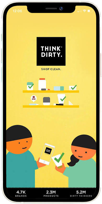Think Dirty app product marketing Eco Erin